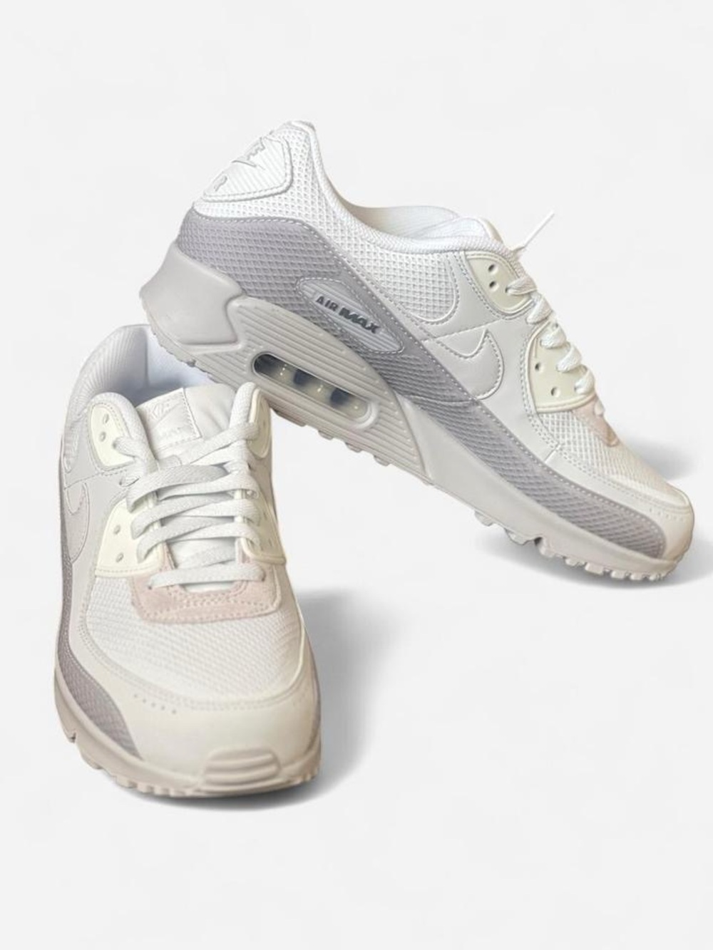Nike Air Max 90 Premium Off White Grey Fog Men’s 10 IM5759-100 Sneakers